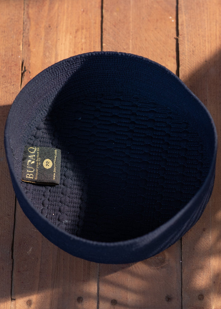 Islamic Koofi Cap by Buraq RTW Embroidered Suiting Royal Blue Single Casual Collection
