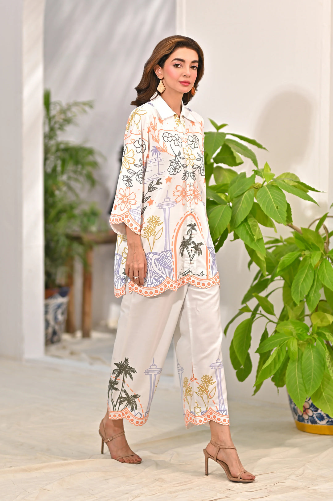 Dhaga Women Pret Printed 2 Piece Soft Crepe Solaris SS25DSP308 - Summer Collection