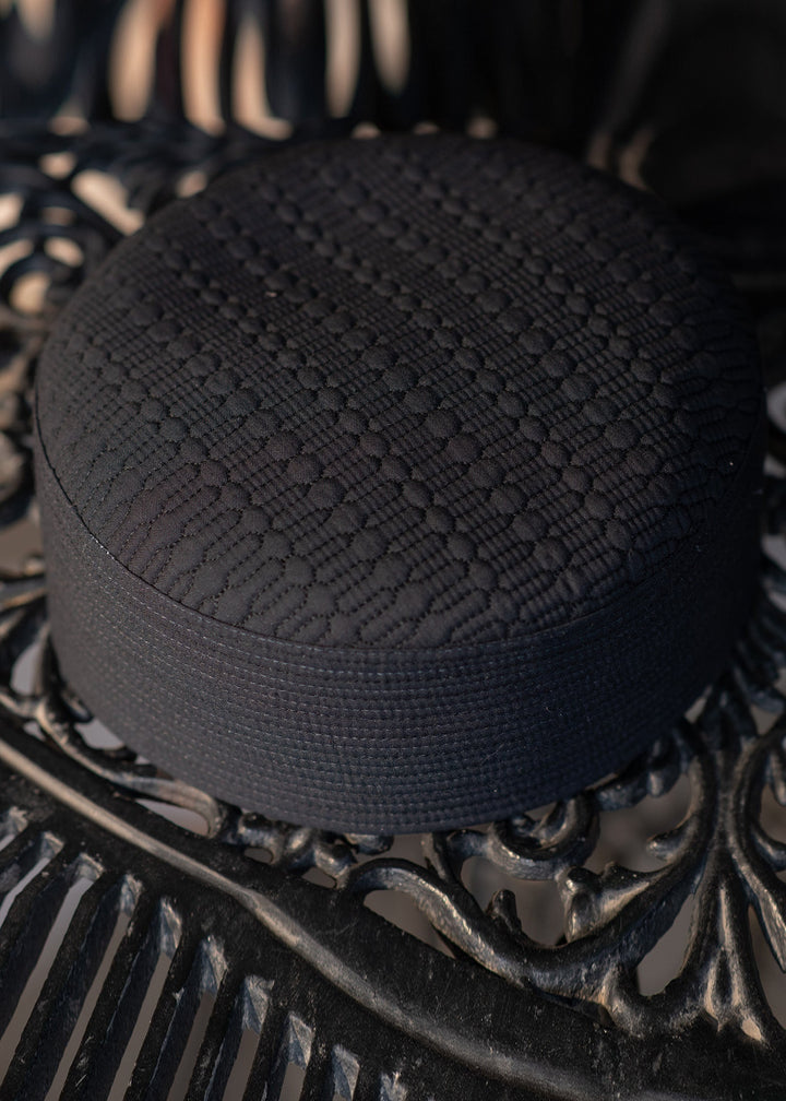 Islamic Koofi Cap by Buraq RTW Embroidered Suiting Black Single Casual Collection