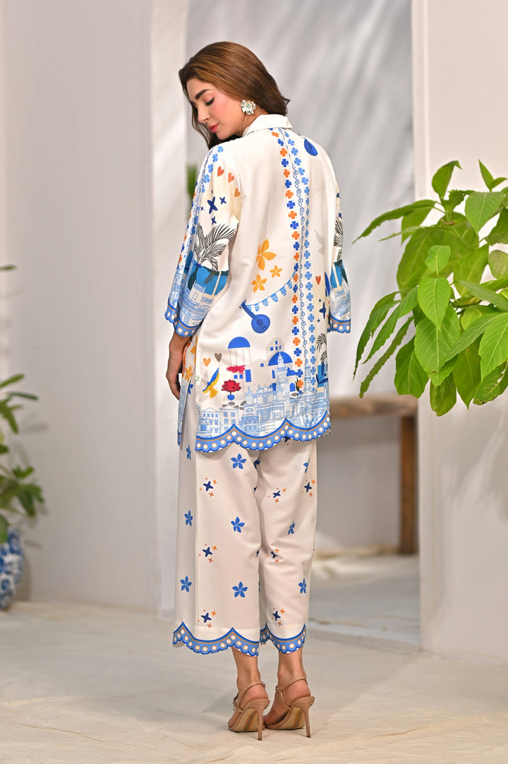 Dhaga Women Pret Printed 2 Piece Soft Crepe Oceane SS25DSP309 - Summer Collection