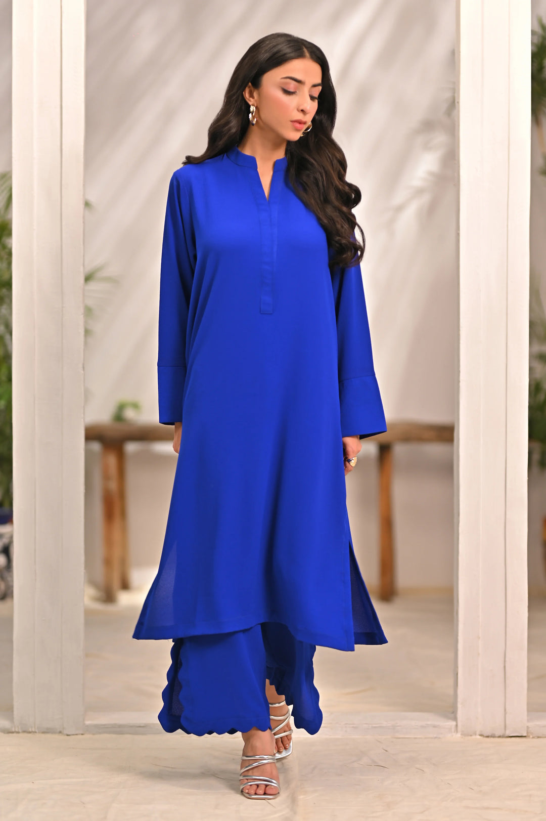 Dhaga Women Pret Solids 2 Piece Premium textured crepe Fabric Remy SS25DSD404 - Summer Collection