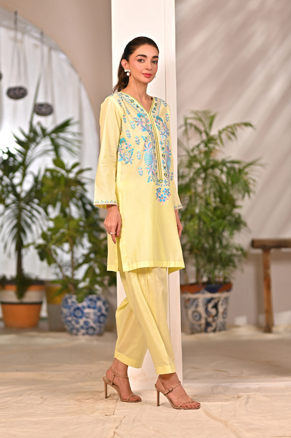 Dhaga Women Pret Embroidered 2 Piece cotton Odette SS25DSE119 - Summer Collection
