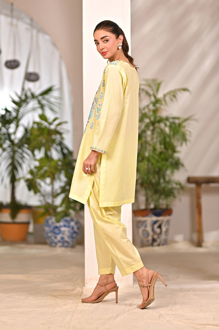 Dhaga Women Pret Embroidered 2 Piece cotton Odette SS25DSE119 - Summer Collection