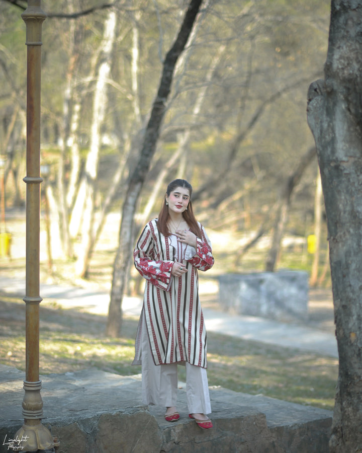 Urban Cut RTW Embroidered Cotton Co-Ord Sets Suit C-37 - Casual Collection