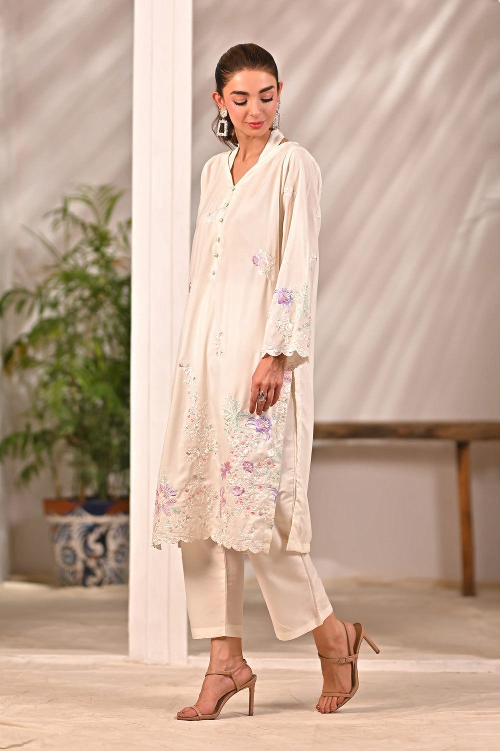 Dhaga Women Pret Embroidered 2 Piece cotton Inaya SS25DSE106 - Summer Collection