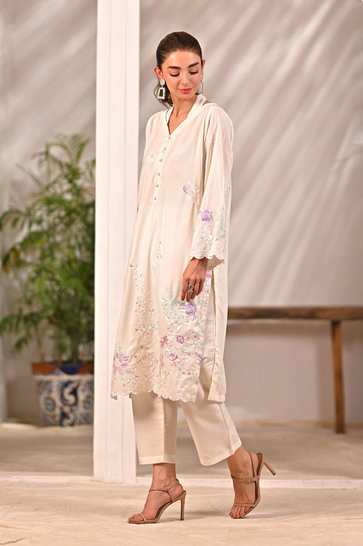 Dhaga Women Pret Embroidered 2 Piece cotton Inaya SS25DSE106 - Summer Collection