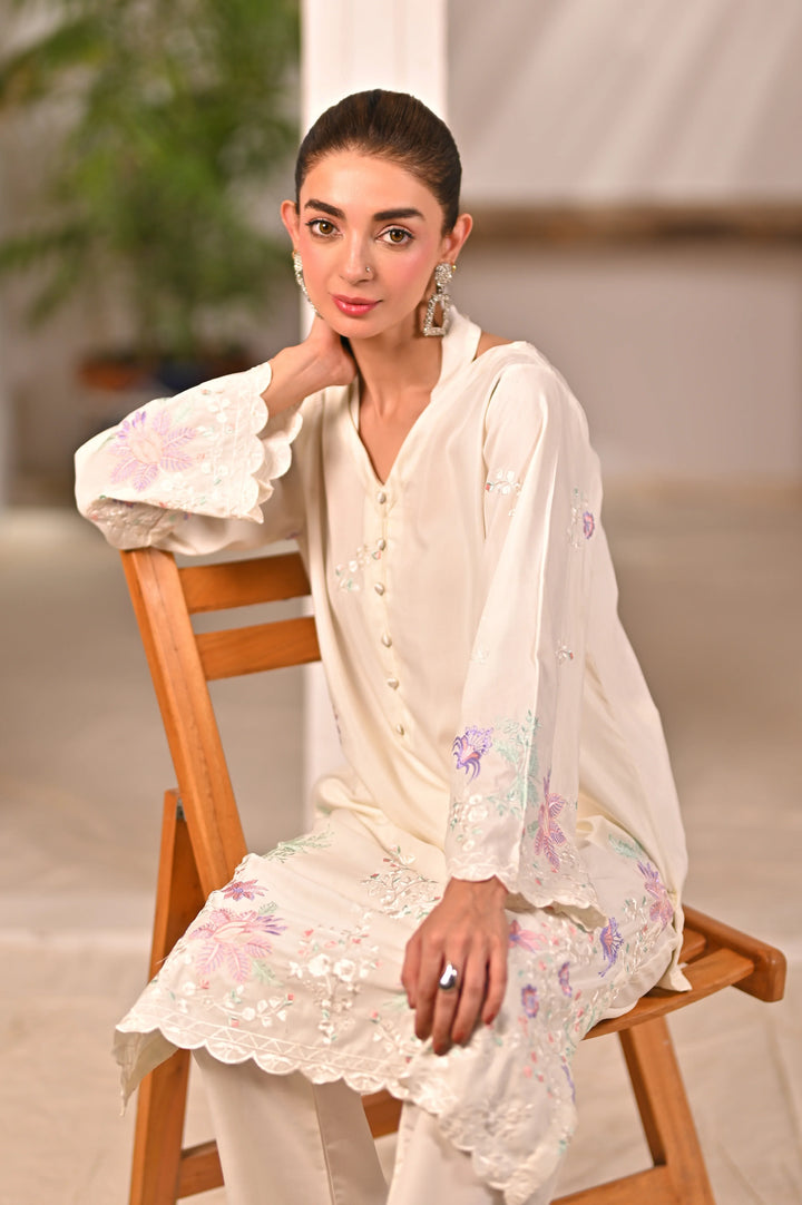 Dhaga Women Pret Embroidered 2 Piece cotton Inaya SS25DSE106 - Summer Collection