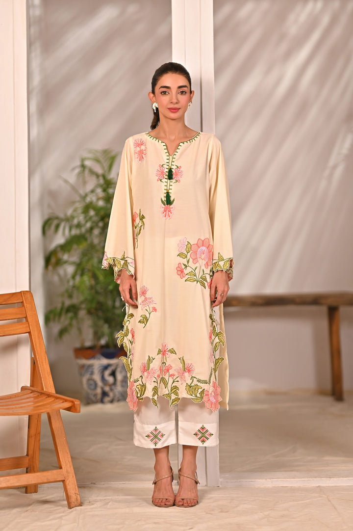 Dhaga Women Pret Embroidered 2 Piece cotton VIVIAN SS25DSE126 - Summer Collection