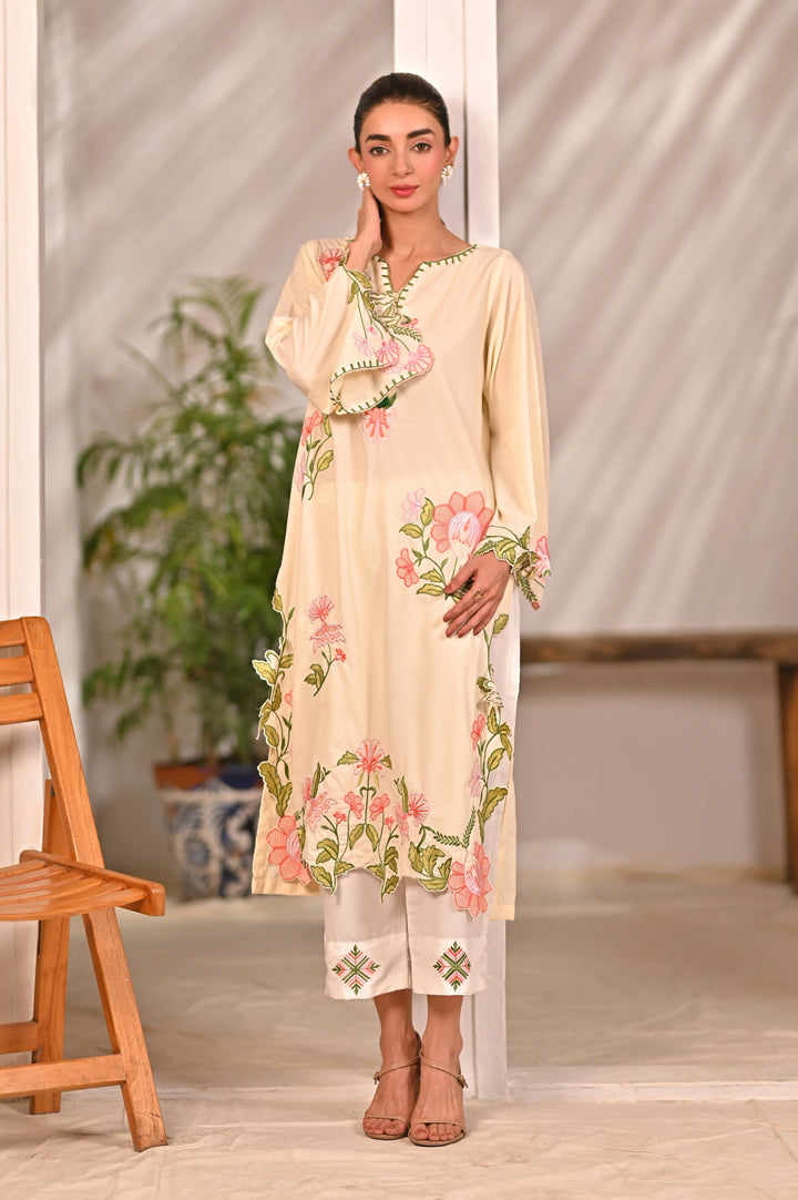 Dhaga Women Pret Embroidered 2 Piece cotton VIVIAN SS25DSE126 - Summer Collection