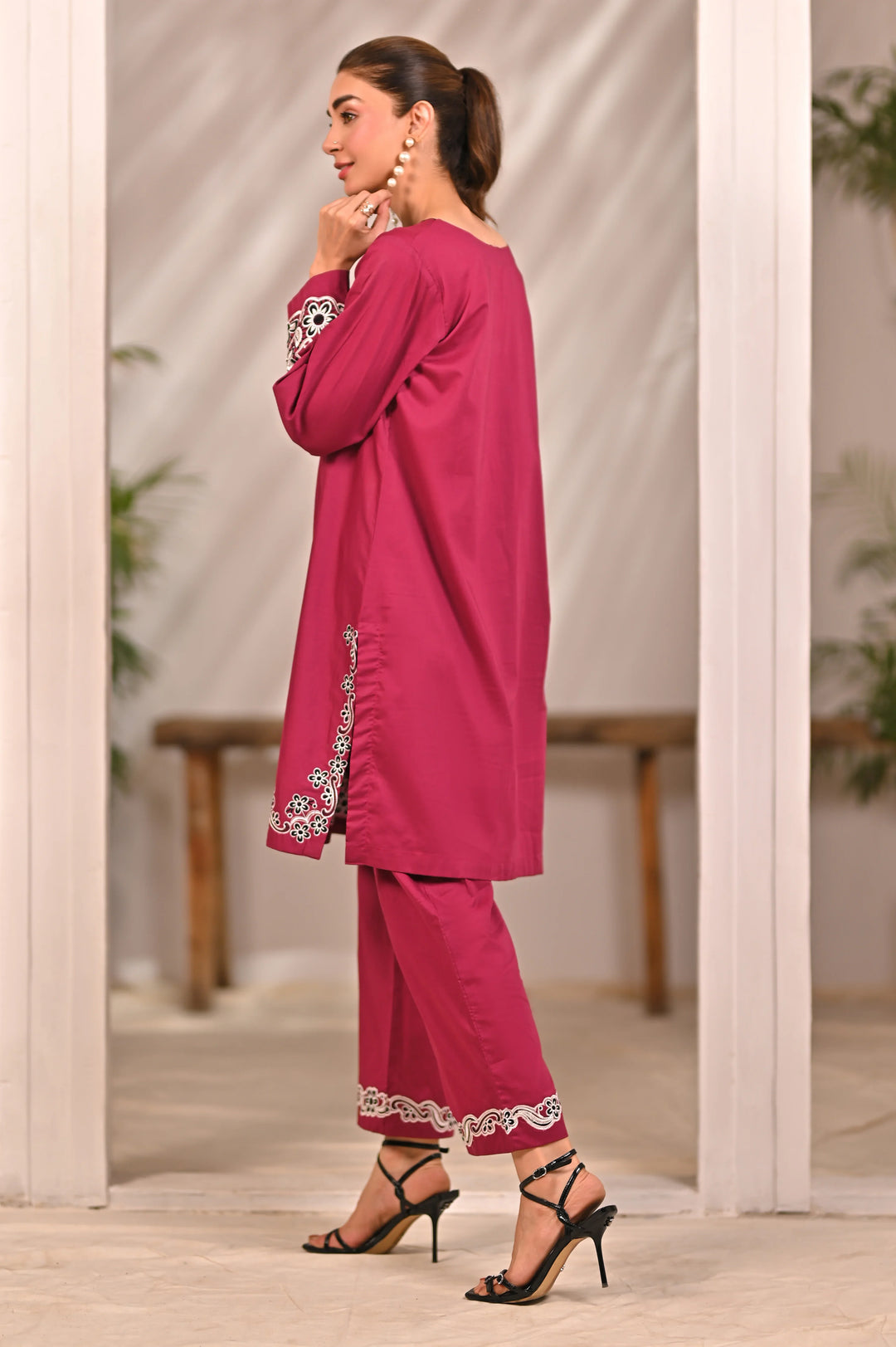 Dhaga Women Pret Embroidered 2 Piece cotton HARLOW SS25DSE123 - Summer Collection