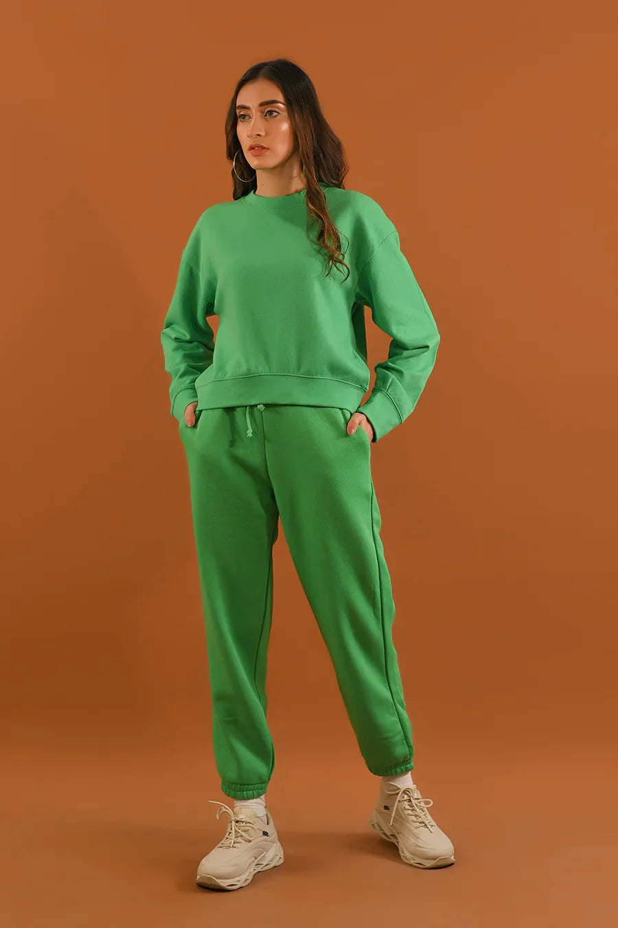 Dhaga Women Western Solids T- Shirt jersy Cropped tshirt Green DSS10013 - Summer Collection