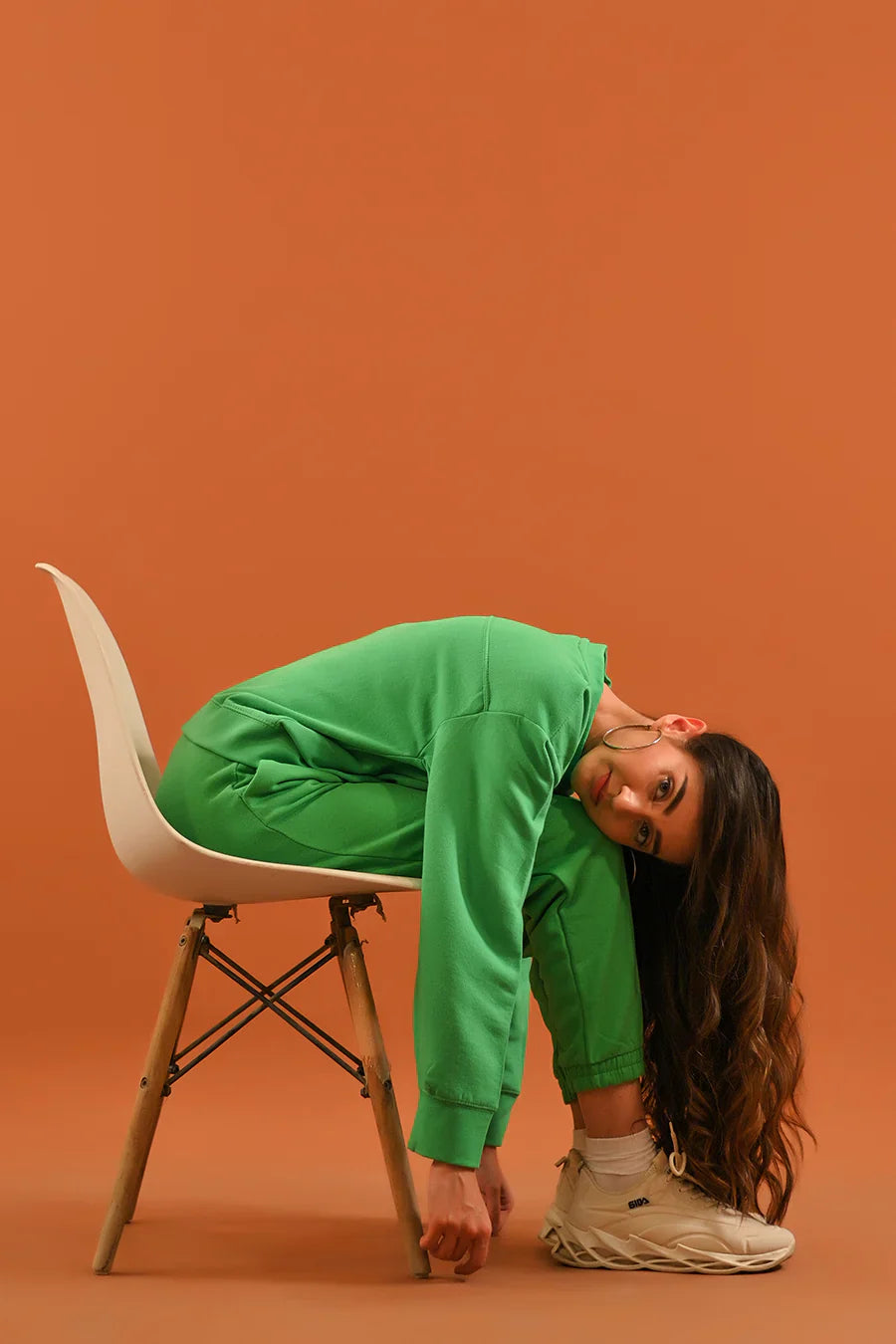 Dhaga Women Western Solids T- Shirt jersy Cropped tshirt Green DSS10013 - Summer Collection