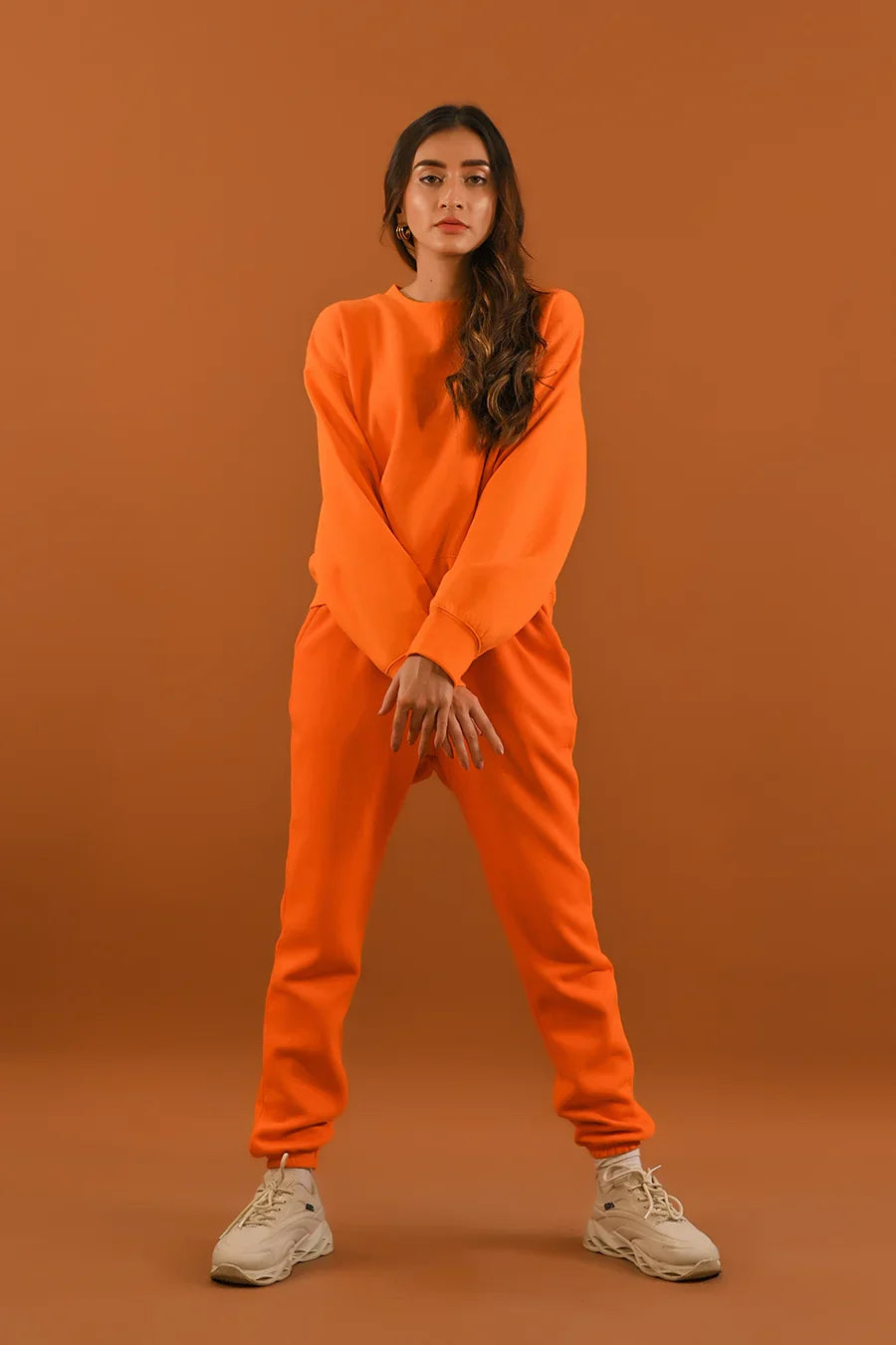 Dhaga Women Western Solids T- Shirt jersy Cropped tshirt Orange DSS10012 - Summer Collection