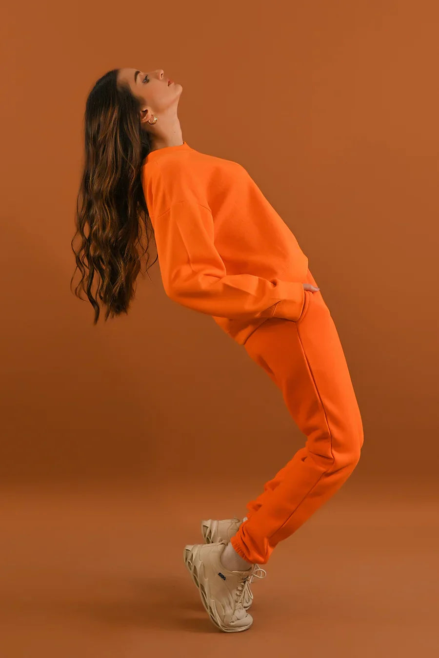 Dhaga Women Western Solids T- Shirt jersy Cropped tshirt Orange DSS10012 - Summer Collection
