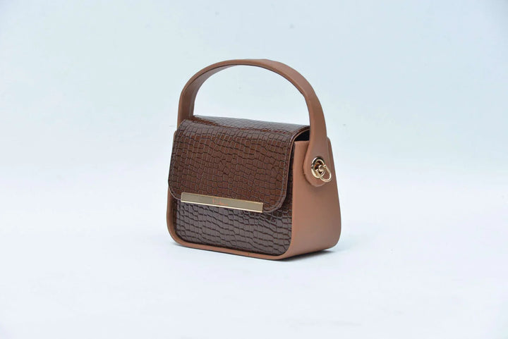 Firdous Hand Bag Brown - FWB00302