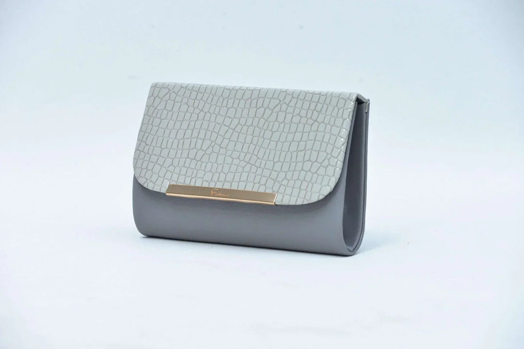 Firdous Clutch Bag Grey - FWB00604