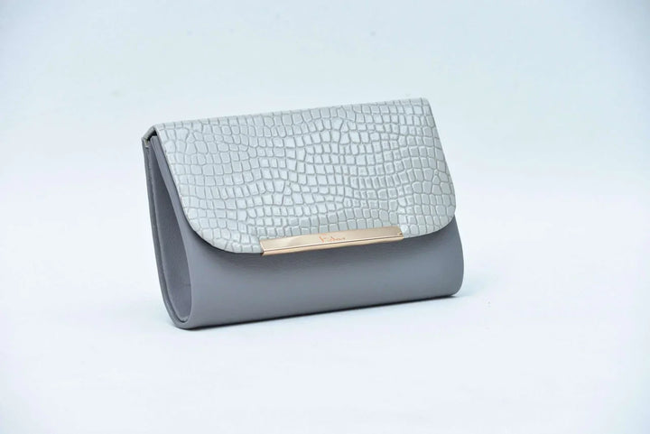 Firdous Clutch Bag Grey - FWB00604