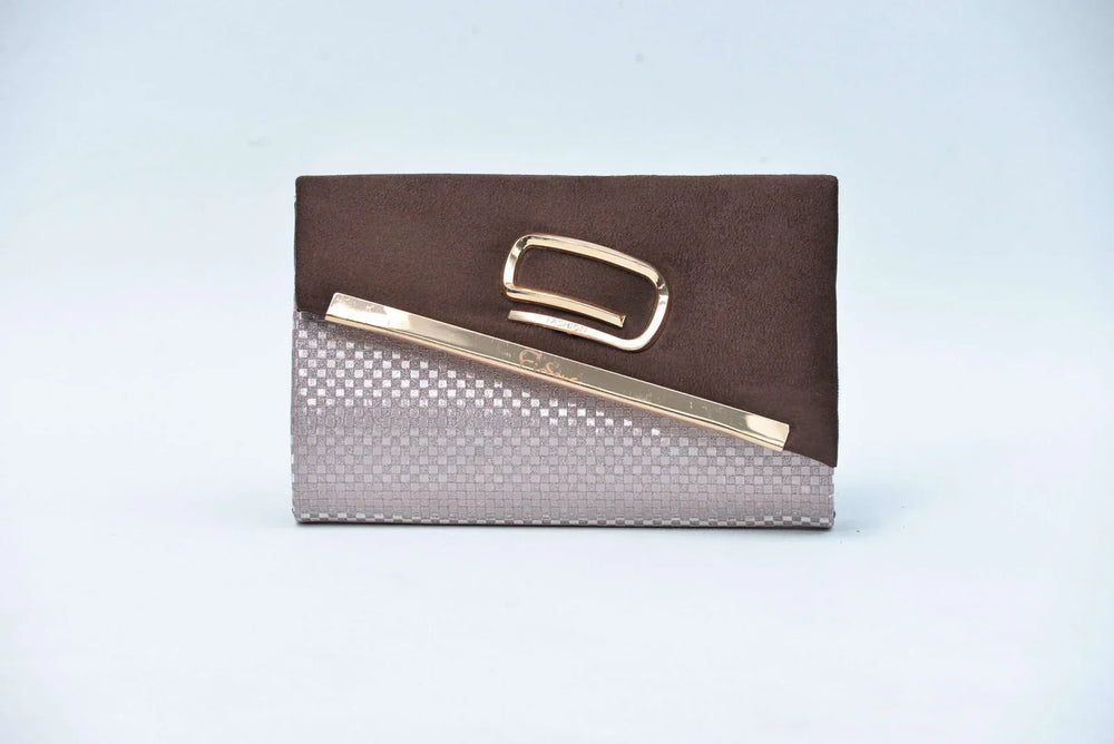 Firdous Clutch Bag Chocolate Velvet - FWB00402