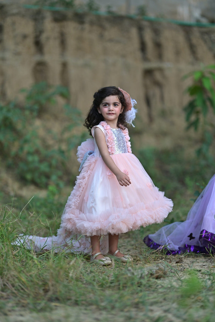 Qurratulain Saqib Pret Embroidered Shirt Pom Pom Ruffle