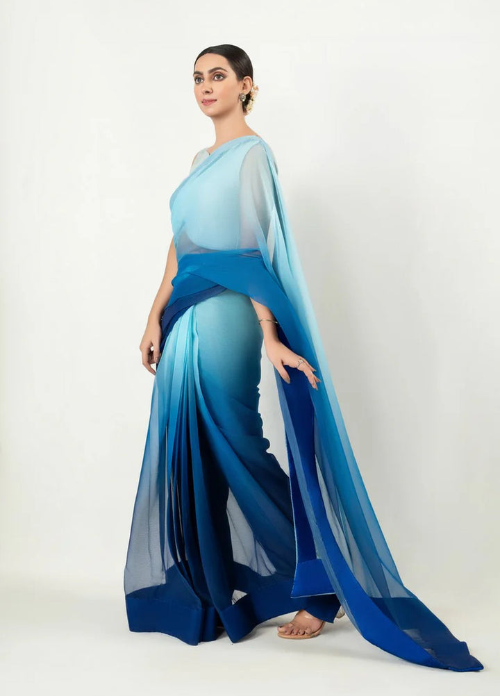 Imran Aftab RTW Printed Chiffon 3 Piece Suit IASC 18 - Festive Collection
