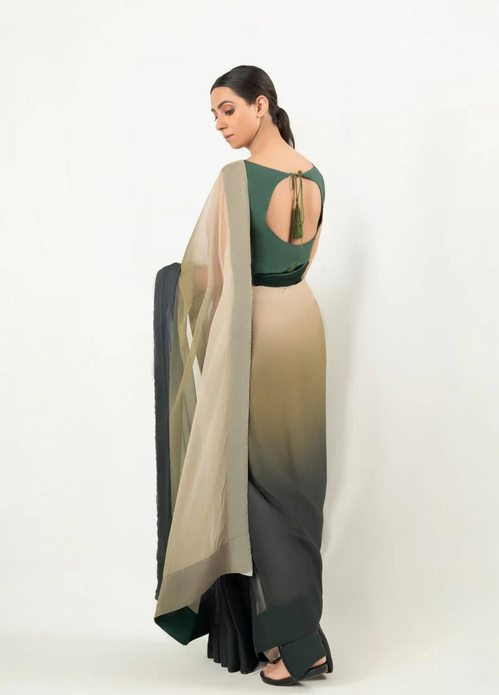 Imran Aftab RTW Printed Chiffon Saree IASC 23 - Festive Collection