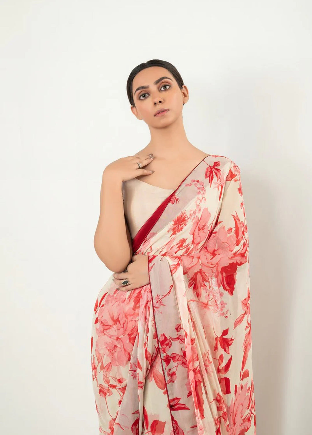Imran Aftab RTW Printed Chiffon 3 Piece Suit IASC 24 - Festive Collection
