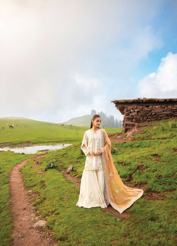 Dastaan by Zebtan Unstitched Embroidered Tassal Silk 3 Piece Suit ZB26UD DZ-03 - Festive Collection