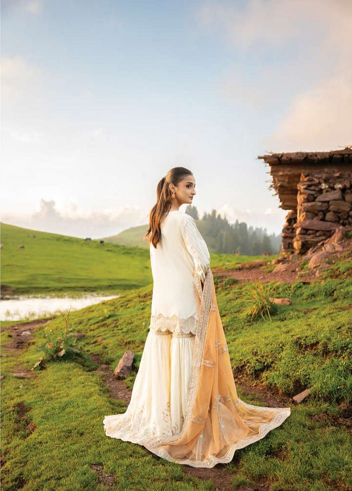 Dastaan by Zebtan Unstitched Embroidered Tassal Silk 3 Piece Suit ZB26UD DZ-03 - Festive Collection