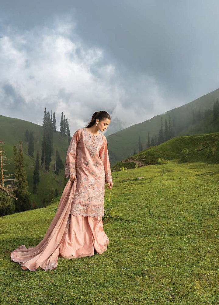 Dastaan by Zebtan Unstitched Embroidered Tassal Silk 3 Piece Suit ZB26UD DZ-04 - Festive Collection