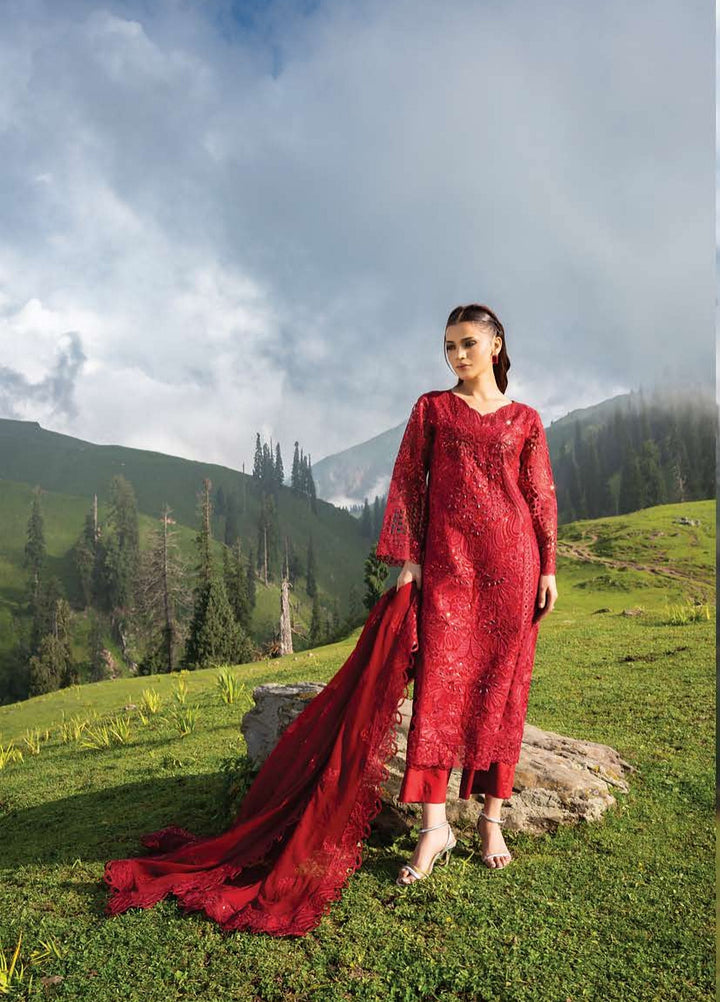 Dastaan by Zebtan Unstitched Embroidered Tassal Silk 3 Piece Suit ZB26UD DZ-06 - Festive Collection