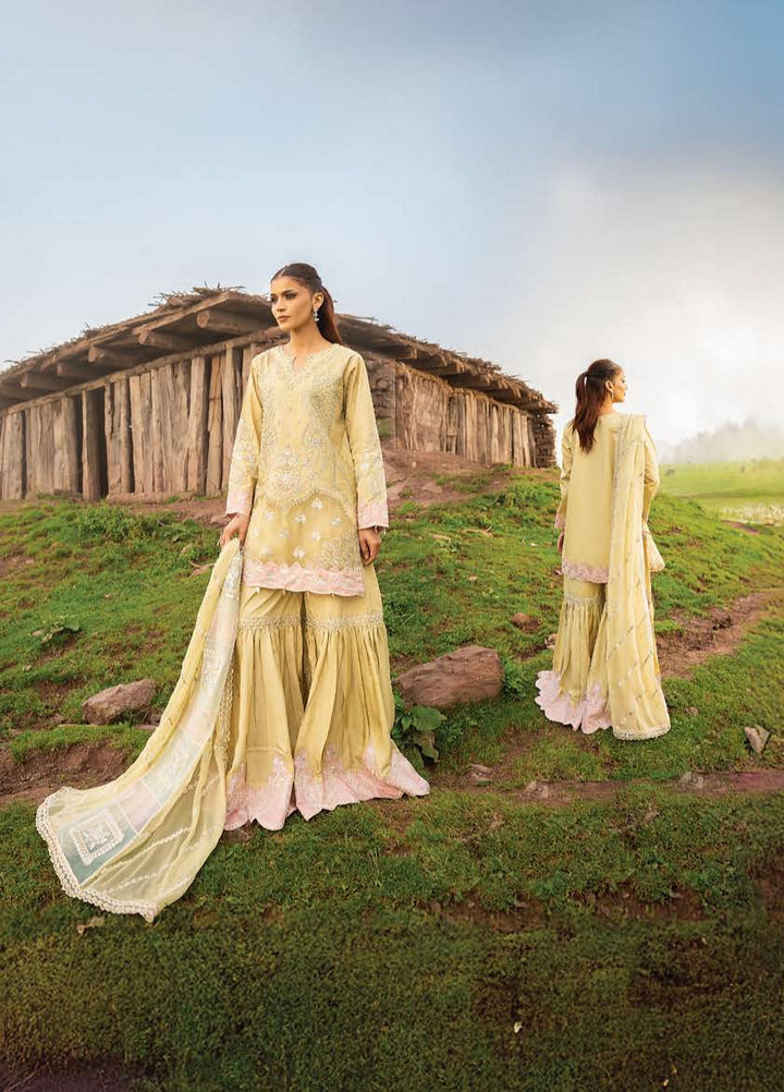 Dastaan by Zebtan Unstitched Embroidered Tassal Silk 3 Piece Suit ZB26UD DZ-07 - Festive Collection