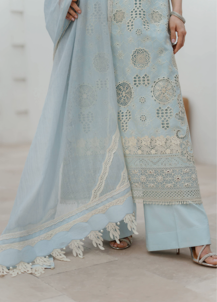 Manara by Maria RTW Embroidered Schiffli 3 Piece Suit MN26RF Daffodil M-02 - Festive Collection