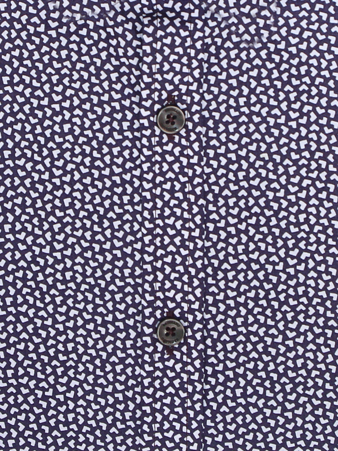 Brumano Ready To Wear Shirts Men 1 Piece Cotton Dark Burgundy Printed Half Sleeve Shirt 0-33-023-2358 - Summer Collection