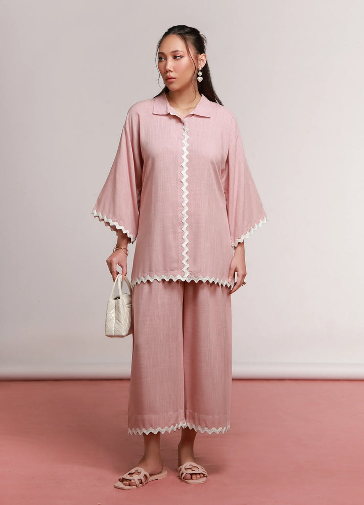 House of Meem RTW Solids Linen 2 Piece Suit Dawn Casual Collection