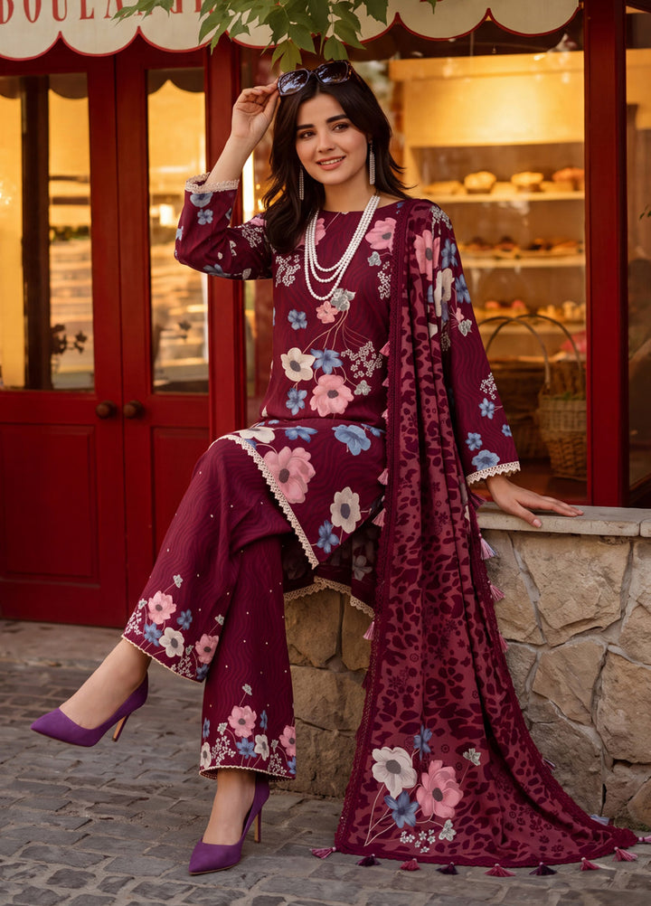 Coco by Al Zohaib Unstitched Printed Cambric 3 Piece Suit AZ26UCC D-01 - Casual Collection