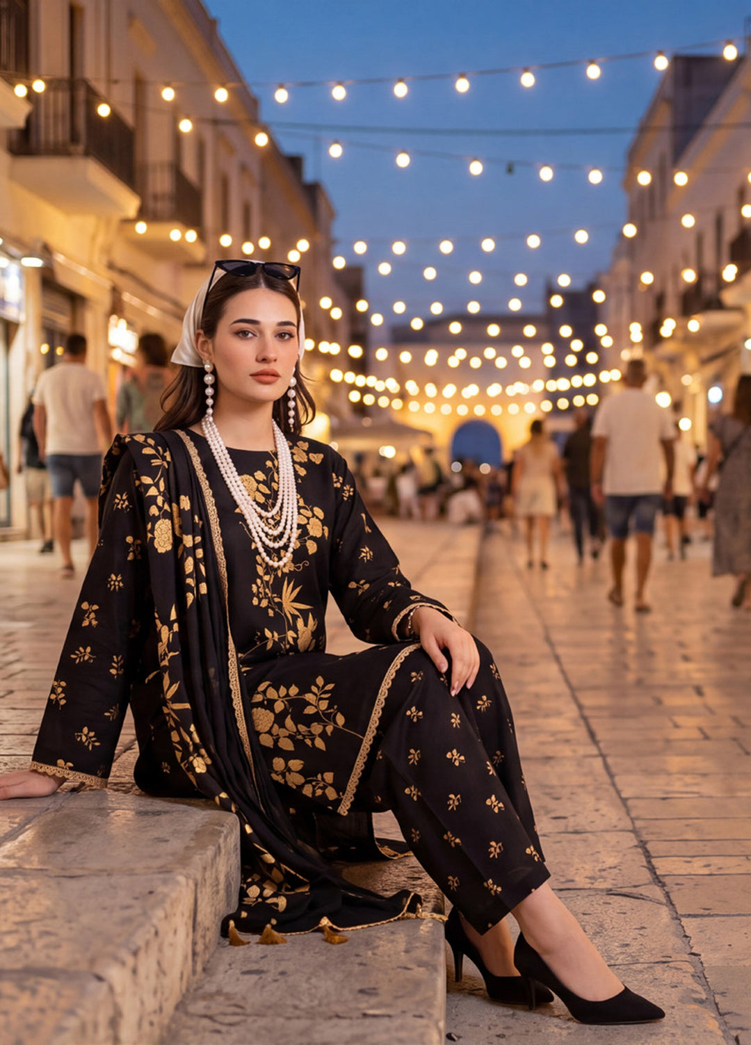 Coco by Al Zohaib Unstitched Printed Cambric 3 Piece Suit AZ26UCC D-02 - Casual Collection