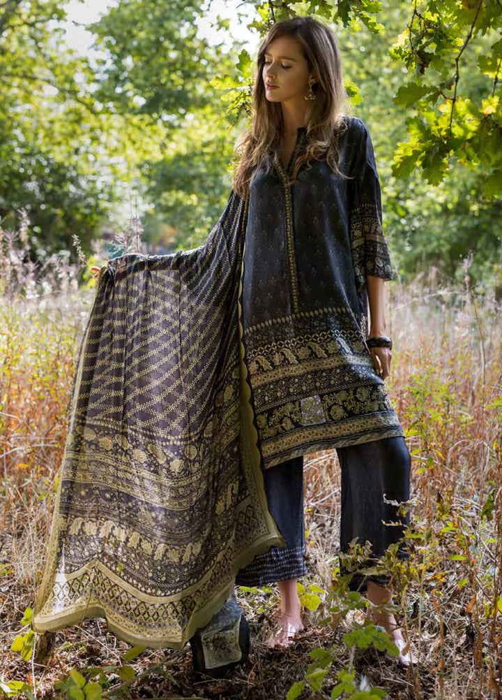 Sobia Nazir Satin Unstitched Printed 3 Piece Suits SN25SF D-05 - Festive Collection