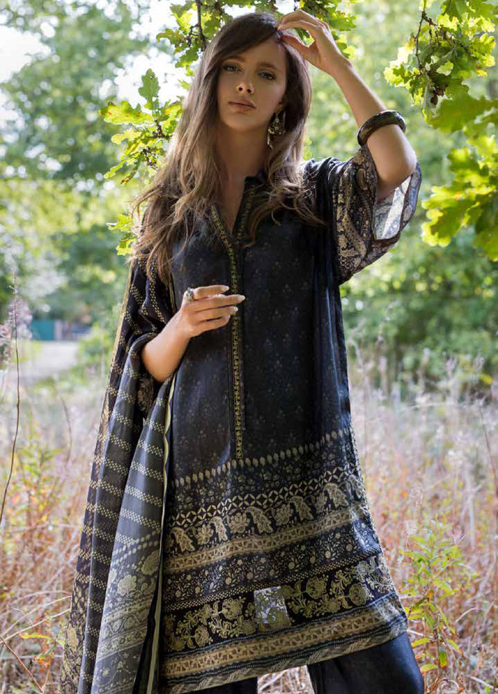 Sobia Nazir Satin Unstitched Printed 3 Piece Suits SN25SF D-05 - Festive Collection