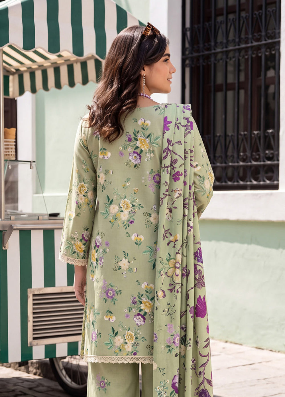 Coco by Al Zohaib Unstitched Printed Cambric 3 Piece Suit AZ26UCC D-06 - Casual Collection