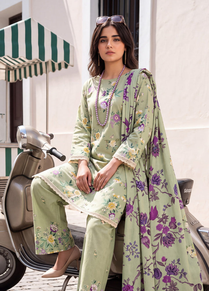 Coco by Al Zohaib Unstitched Printed Cambric 3 Piece Suit AZ26UCC D-06 - Casual Collection