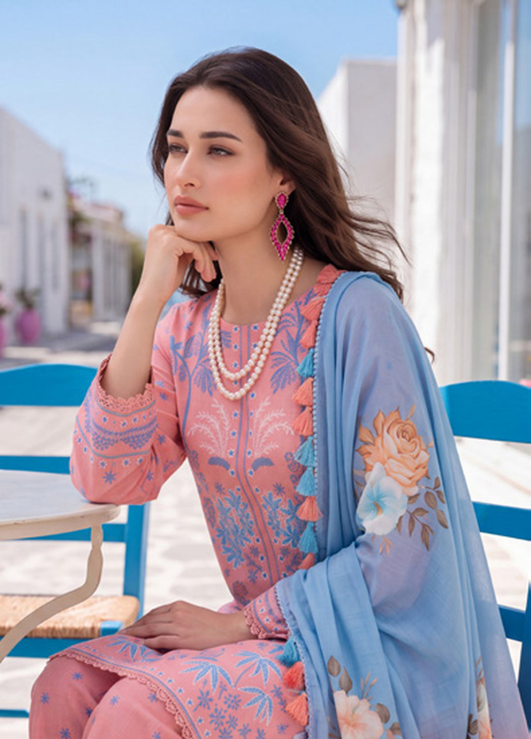 Coco by Al Zohaib Unstitched Printed Cambric 3 Piece Suit AZ26UCC D-07 - Casual Collection