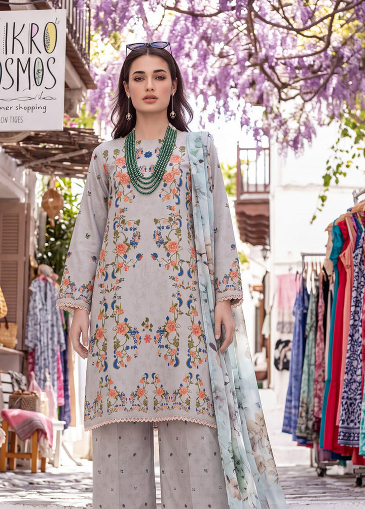 Coco by Al Zohaib RTW Printed Cambric 3 Piece Suit AZ26RCC D-08 - Casual Collection