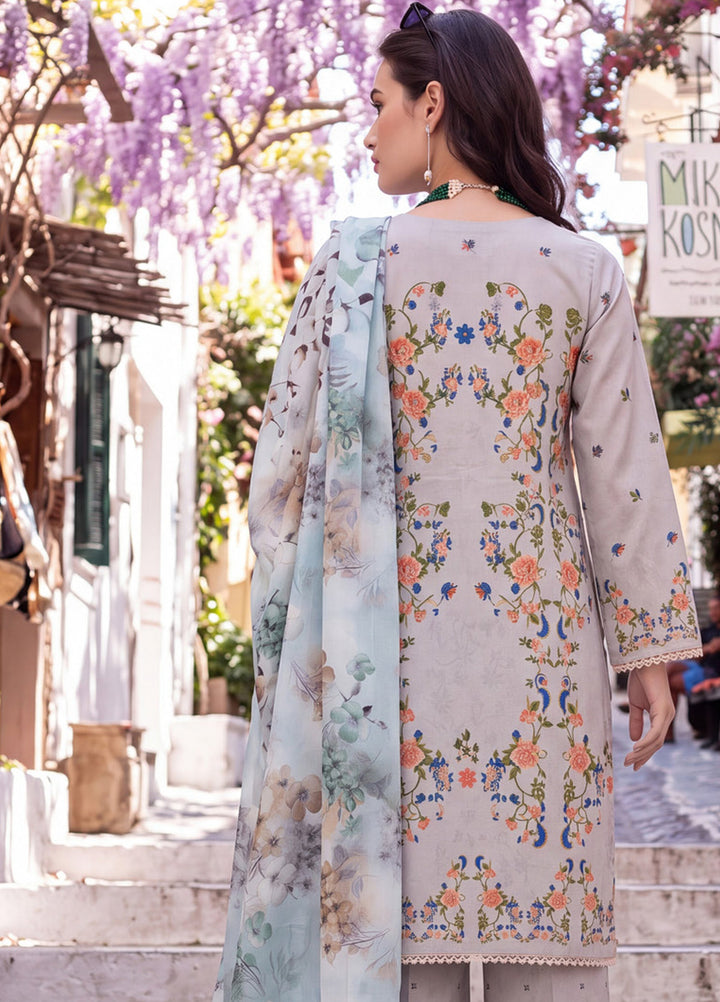 Coco by Al Zohaib Unstitched Printed Cambric 3 Piece Suit AZ26UCC D-08 - Casual Collection