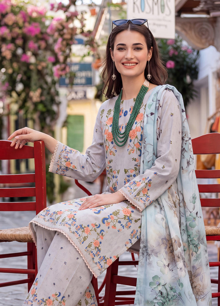 Coco by Al Zohaib Unstitched Printed Cambric 3 Piece Suit AZ26UCC D-08 - Casual Collection