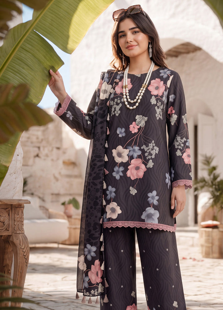 Coco by Al Zohaib Unstitched Printed Cambric 3 Piece Suit AZ26UCC D-09 - Casual Collection