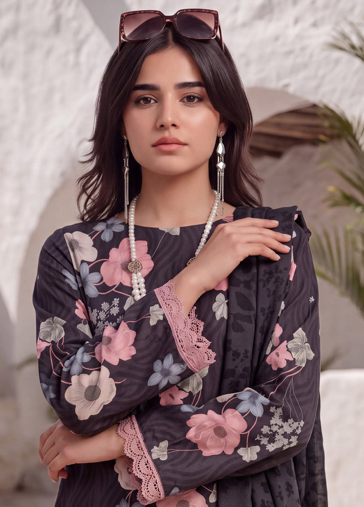 Coco by Al Zohaib RTW Printed Cambric 3 Piece Suit AZ26RCC D-09 - Casual Collection