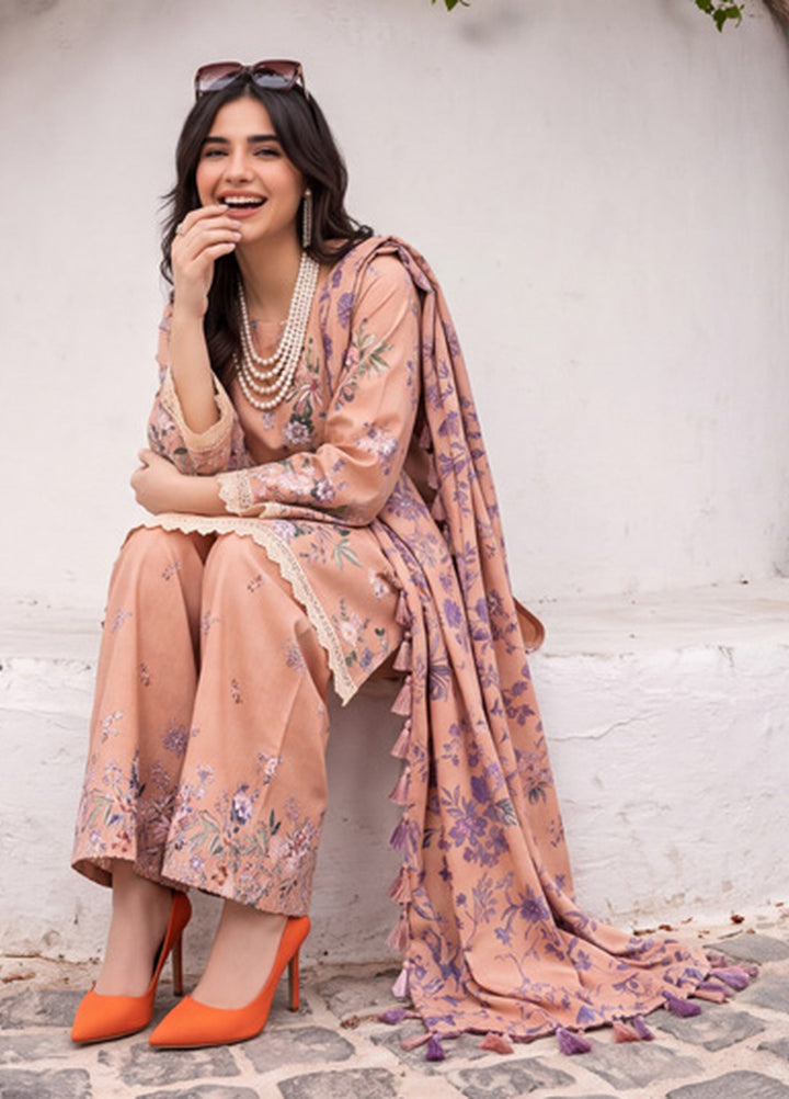 Coco by Al Zohaib Unstitched Printed Cambric 3 Piece Suit AZ26UCC D-10 - Casual Collection