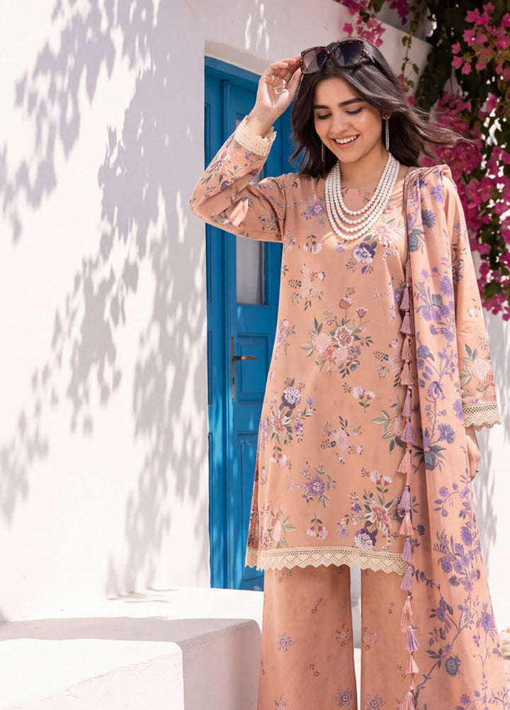 Coco by Al Zohaib RTW Printed Cambric 3 Piece Suit AZ26RCC D-10 - Casual Collection