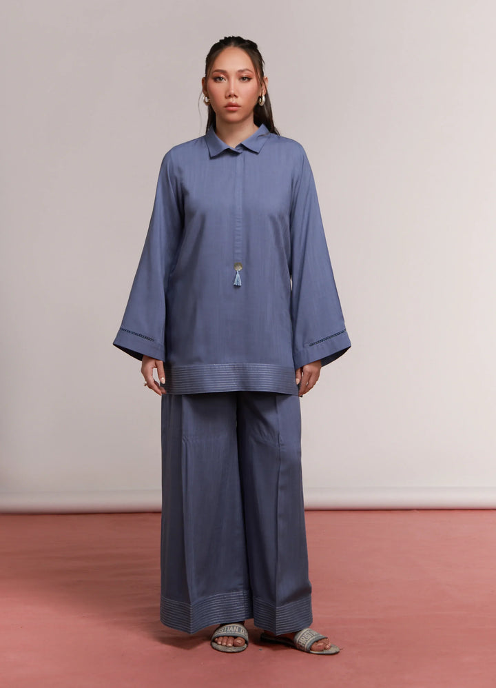 House of Meem RTW Solids Linen 2 Piece Suit Dusk Casual Collection