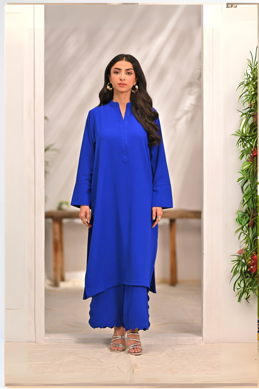 Dhaga Women Pret Solids 2 Piece Premium textured crepe Fabric Remy SS25DSD404 - Summer Collection